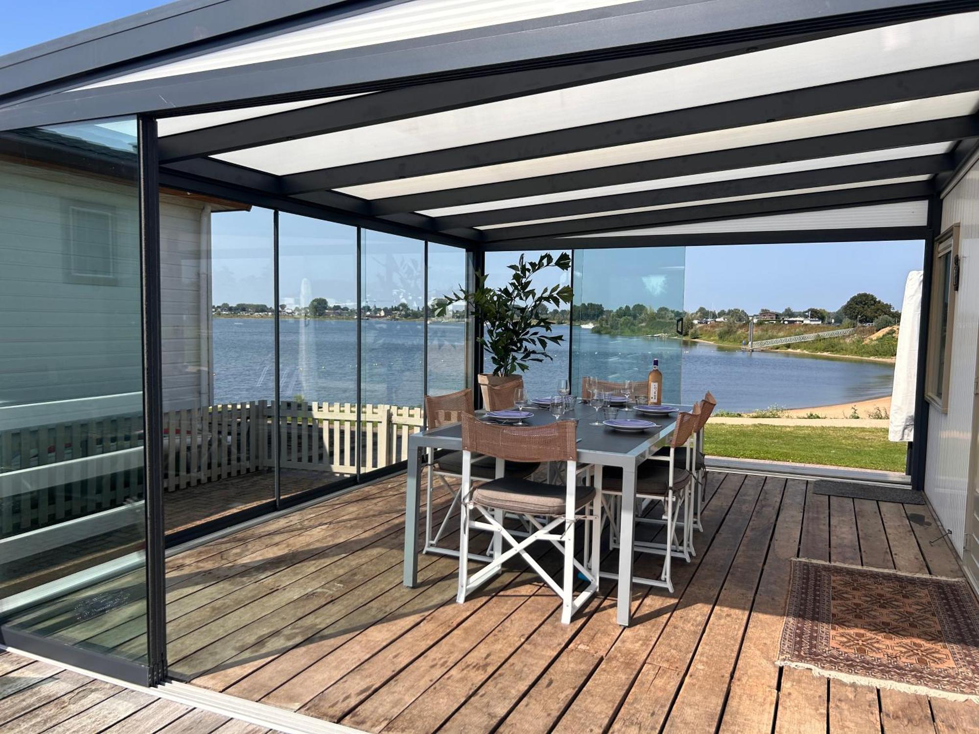 Luxe Chalet Direct Aan Het Water Met Strand Lith Esterno foto